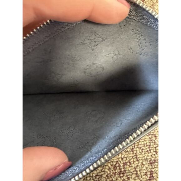 Louis Vuitton Girolata Mahina Leather Black Monogram Bucket Bag Tote Drawstring - Picture 11 of 16